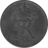  Монета. Дания. 2 эре 1957 год. ав.