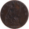 Монета. Великобритания. 1 фартинг 1901 год.