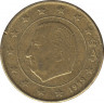 Монета. Бельгия. 10 центов 1999 год. ав.