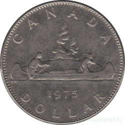 Монета. Канада. 1 доллар 1975 год.