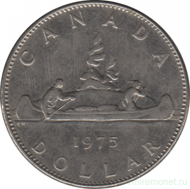 Монета. Канада. 1 доллар 1975 год.