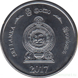 Монета. Шри-Ланка. 1 рупия 2017 год.