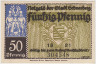 Бона. Нотгельд. Германия. Город Шнееберг. 50 пфеннигов 1921 год. Вариант 1190.1.а.2. ав.