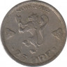 Монета. Норвегия. 25 эре 1921 год. Без отверстия. ав.