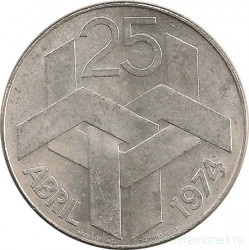 Монета. Португалия. 250 эскудо 1974 год. Революция гвоздик (25 апреля 1974).