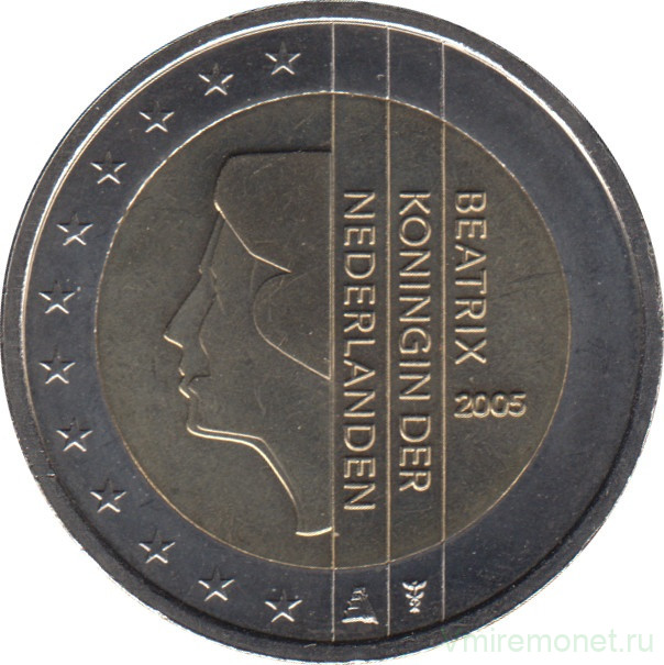 Монеты. Нидерланды. Набор евро 8 монет 2005 год. 1, 2, 5, 10, 20, 50 центов, 1, 2 евро.