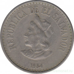 Монета. Сальвадор. 1 колон 1984 год.