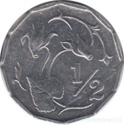 Монета. Кипр. 1/2 цента 1983 год.