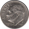  Монета. США. 10 центов 2002 год. Монетный двор D. ав.
