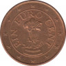 Монета. Австрия. 1 цент 2007 год. ав.