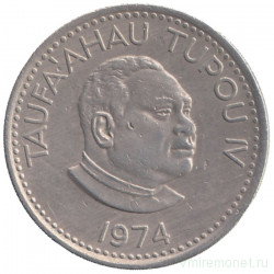 Монета. Тонга. 5 сенити 1974 год. 