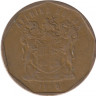 Монета. Южно-Африканская республика (ЮАР). 20 центов 1998 год. ав.
