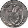 Монета. Панама. 0.01 бальбоа 1973 год. ав.