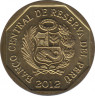 Монета. Перу. 10 сентимо 2012 год. ав.