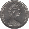 Монета. Бермудские острова. 50 центов 1985 год. рев.