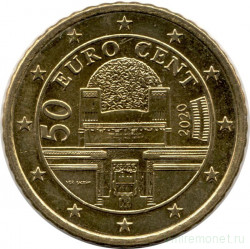 Монета. Австрия. 50 центов 2020 год.