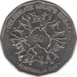Монета. Австралия. 50 центов 2010 год. День Австралии 2010.