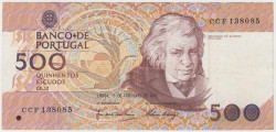 Банкнота. Португалия. 500 эскудо 1992 год. Тип 180d (3).