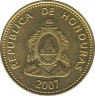 Монета. Гондурас. 5 сентаво 2007 год. ав.