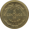 Монета. Гондурас. 5 сентаво 2007 год. рев.