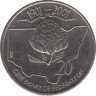 Монета. Австралия. 20 центов 2001 год. Столетие конфедерации. Новый Южный Уэльс. ав.