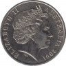 Монета. Австралия. 20 центов 2001 год. Столетие конфедерации. Новый Южный Уэльс. рев.