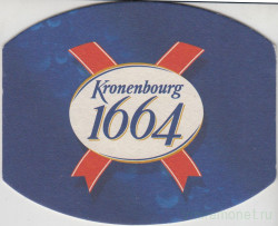 Подставка. Пиво "Kronenbourg", Россия. Пять чувств, одно пиво.
