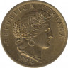 Монета. Перу. 10 сентаво 1954 год. ав.
