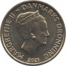 Монета. Дания. 20 крон 2021 год. ав.