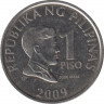 Монета. Филиппины. 1 песо 2009 год. ав.