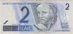 Банкнота. Бразилия. 2 реала 2001 - 2012 год. Тип 249f.