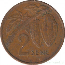 Монета. Самоа. 2 сене 1974 год.