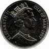 Монета. Великобритания. Остров Мэн. 1 крона 1997 год. Рождество Христово.