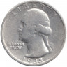 Монета. США. 25 центов 1935 год.
