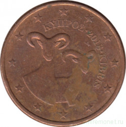 Монета. Кипр. 1 цент 2018 год.