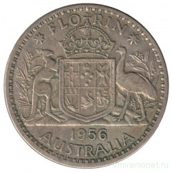 Монета. Австралия. 1 флорин (2 шиллинга) 1956 год.