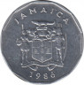Монета. Ямайка. 1 цент 1986 год. ав.