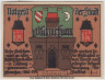 Бона. Нотгельд. Германия. Город Глаухау. 75 пфеннигов 1921 год. Реверс 2. Вариант 436.2.2. ав.