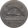 Монета. Канада. 5 центов 1993 год. ав.
