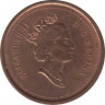 Монета. Канада. 1 цент 2003 год. Цинк покрытый медью. Старый тип. рев.