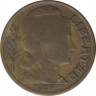 Монета. Аргентина. 10 сентаво 1947 год. ав.