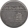 Монета. Аруба. 25 центов 1997 год. ав.