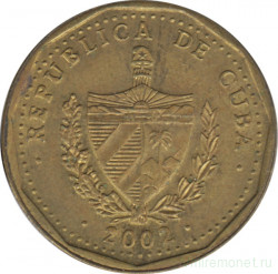 Монета. Куба. 1 песо 2002 год.