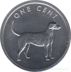 Монета. Острова Кука. 1 цент 2003 год. Легавая.