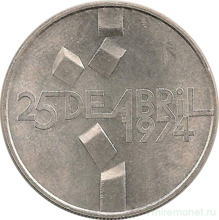 Монета. Португалия. 100 эскудо 1977 год. Революция гвоздик (25 апреля 1974).