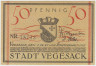Бона. Нотгельд. Германия. Город Вегесак. 50 пфеннигов 1921 год. Вариант 1359.2.2. ав.
