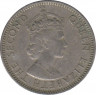 Монета. Британский Гондурас. 25 центов 1968 год. рев.