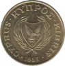 Монета. Кипр. 2 цента 1983 год. ав.