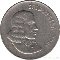 Монета. Южно-Африканская республика (ЮАР). 50 центов 1966 год. Аверс - "SUID AFRIKA".
