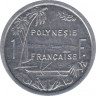 Монета. Французская Полинезия. 1 франк 1987 год. рев.